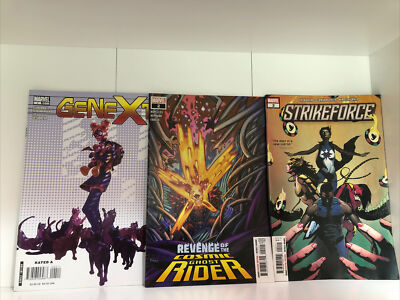 3 Marvel comics -Strikeforce, Genext & Revenge of Cosmic Ghost Rider, LIKE NEW