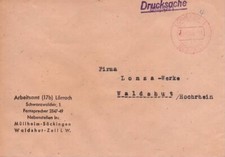 &nbsp;L&ouml;rrach - Geb&uuml;hr bezahlt+ Franz.Zone 29.10.1948 Drucksache