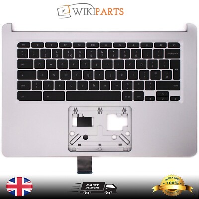 Neues ACER Chromebook 314 CB314-1HT-P2QX Laptop silberne Handauflage mit UK-Tastatur