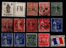 Les Franchise Militaire 1 à 13, Oblitérés / Neuf ** = Cote 56 € / Timbres France