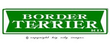 BORDER TERRIER DOG ALUMINUM STREET SIGN Free shipping