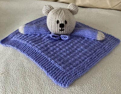 Handgestrickte Baby Teddybär Bettdecke