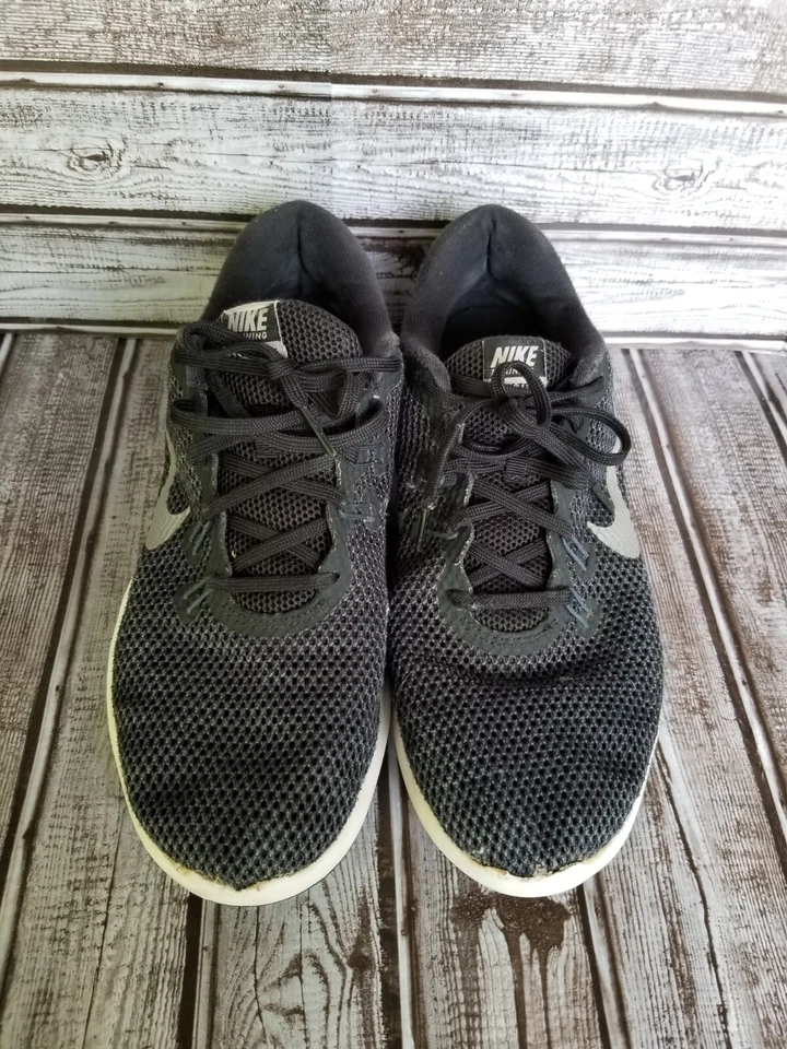 Nike Flex TR7 Women's Training Running Shoes Black White Silver Size 9.5 Mesh - Image 2 of 4