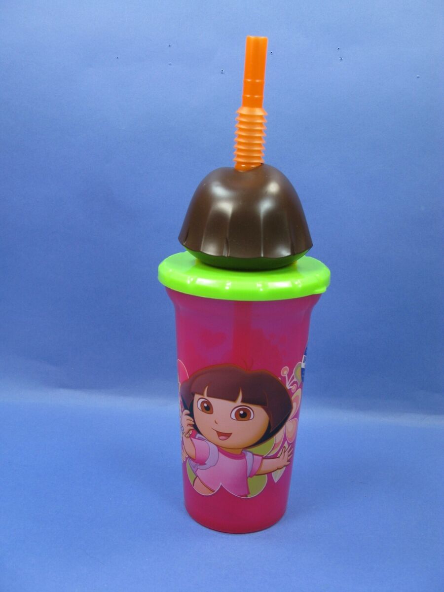 Dora the Explorer Toddler Cup with Lid and Silicone Straw, Kids Water  Bottle Tu