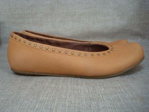 tan ballerina flats uk