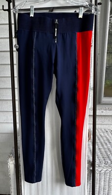 New Balance x Staud NBSLEEK Tights in Peacoat (Navy and Red) Size L
