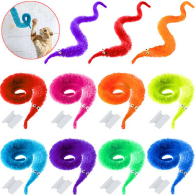 6 STCK. Magic Trick Twist wackeliger Wurm pelziger Teaser lustiges Partyspielzeug Geschenk Jungen Kind