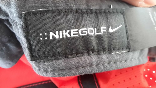 Nike One Perforated Hat Mens Adjustable Cap Red Logo OSFA Pre-owned - Picture 9 of 11
