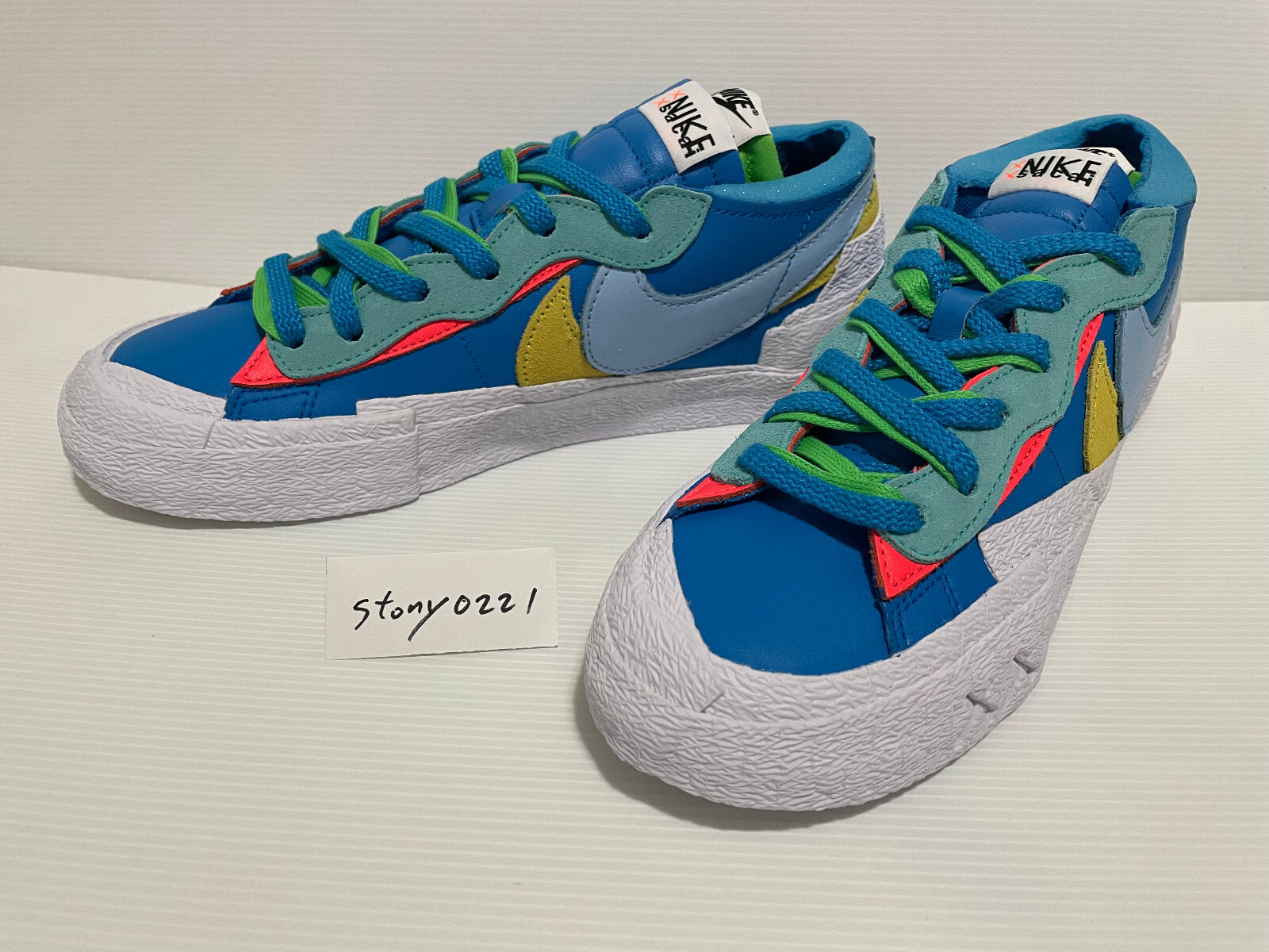 SACAI X NIKE Nike Blazer x Sacai x KAWS blu 8
