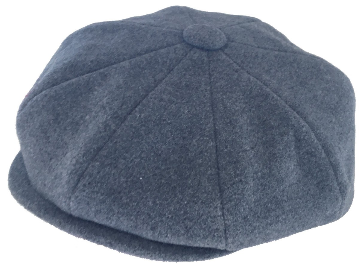 Broner Wool 8 Panel Newsboy Cap Apple Jack Gatsby Hat Cabbie Peaky 