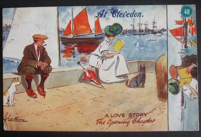 LANCE THACKERAY Devon Comic AT CLEVEDON LIEBESGESCHICHTE ERÖFFNUNGSKAPITEL LADY & BUCH