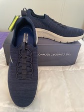 New SKECHERS MENS  GO WALK  FLEX  Ortholite Athletic SHOES Sz10  Navy
