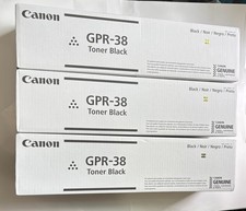 Lot Of 3 - Genuine Canon GPR-38 Black Toner Cartridge 3766B003AA 6055 6255 6980