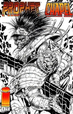 Prophet/Chapel: Super Soldiers #1B VF; Image | B&W Variant - w/Bag+Board