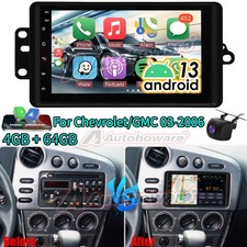 4 64GB For Chevrolet/GMC 03-2006 CarPlay 7" Android 13 Car Stereo Radio GPS Navi