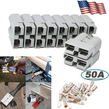 Battery Quick Connect Disconnect Plug 10pcs 50a Power Supply Accessory For Winch Battery Quick Connect Disconnect Plug 10pcs 50a Power Supply Accessory For Winch