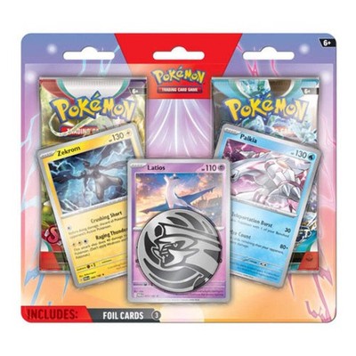 POKEMON TCG Enhanced 2 Pack Blister Pack with Latios, Zekrom & Palkia