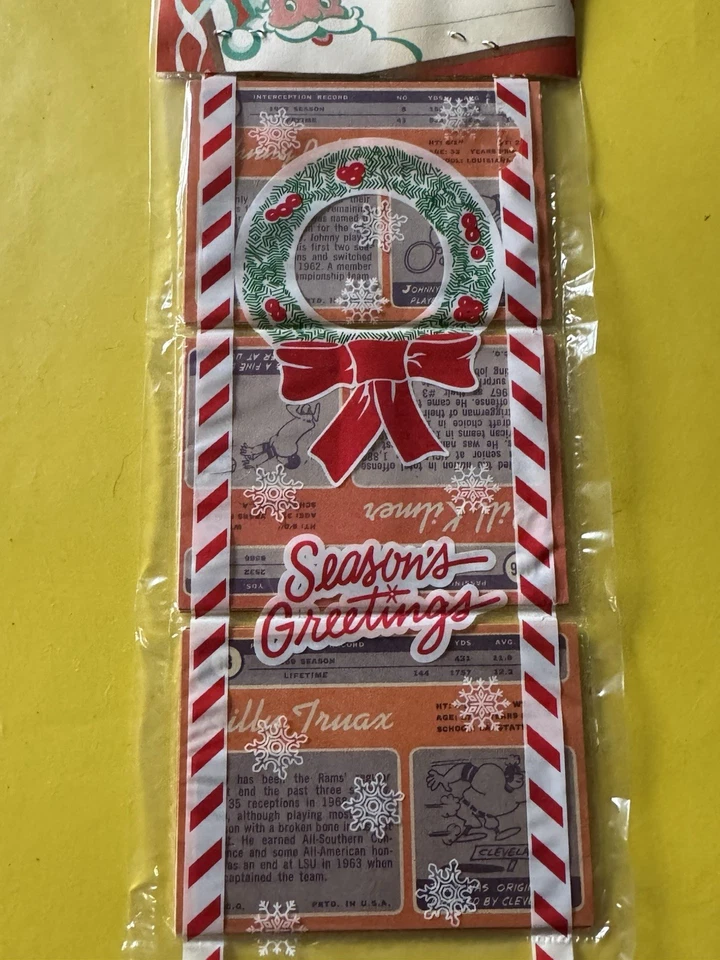 1970 TOPPS FB Holiday 12 Card Rack LEE ROY JORDAN EARL MORRALL RAY NITSCHKE EX+ - Image 2 of 4