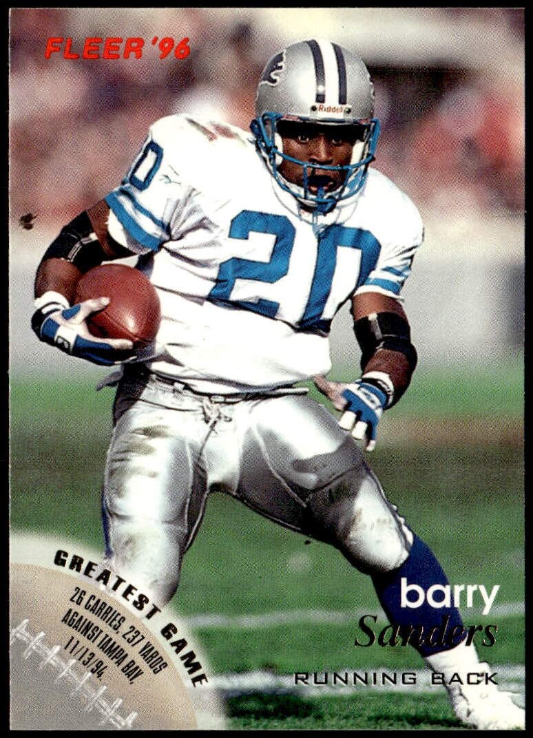 1996 Fleer #47 Barry Sanders E1