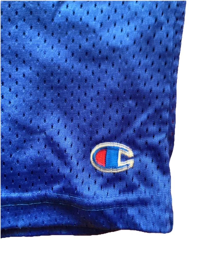 Pantalones Cortos Jersey Baloncesto Champion Atlético Azul Bolsillos Elásticos Niños Talla S 5/6 Foto 2 de 4