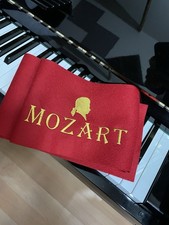 Mozart design Piano MERINO WOOL Key Cover Embroidered for Grand & Upright Pianos