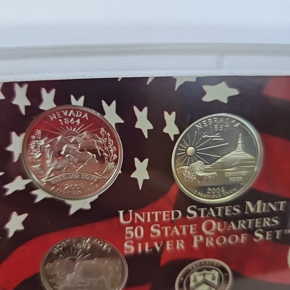 2006 US Mint Silver Proof State Quarters Set 90% Silver 5 Coins 1758 - Image 3 of 4