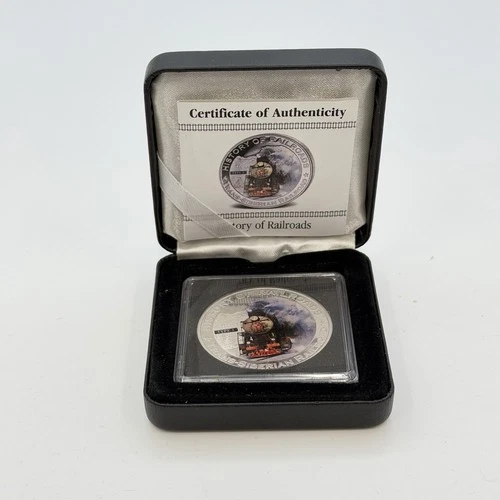 2011 Liberia $5 20g .999 Silver Trans Siberian Railroad Type L Proof Coin