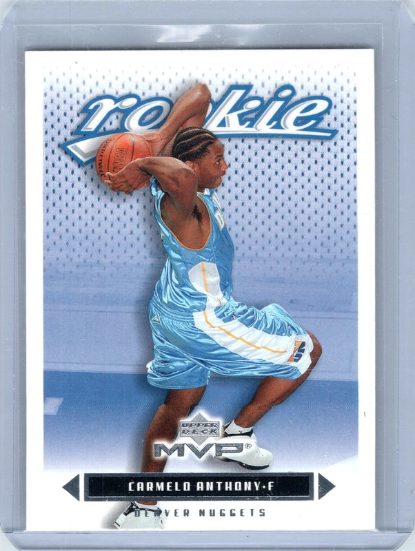 2003-04 Upper Deck MVP #203 Carmelo Anthony Silver Denver Nuggets RC ROOKIE