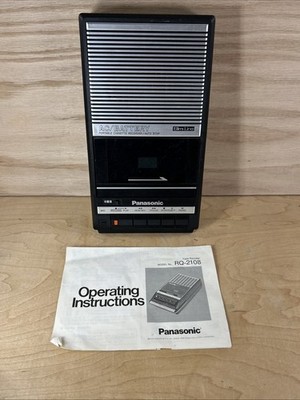 Vintage Panasonic RQ-2108 Portable Cassette Tape Recorder/Player
