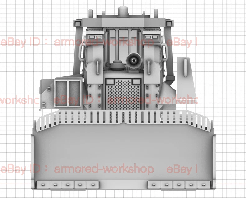 3D Printed 1/48 Israeli Armored Bulldozer Cat D5N+M60A3 Unpainted 2pcs - Image 3 of 4