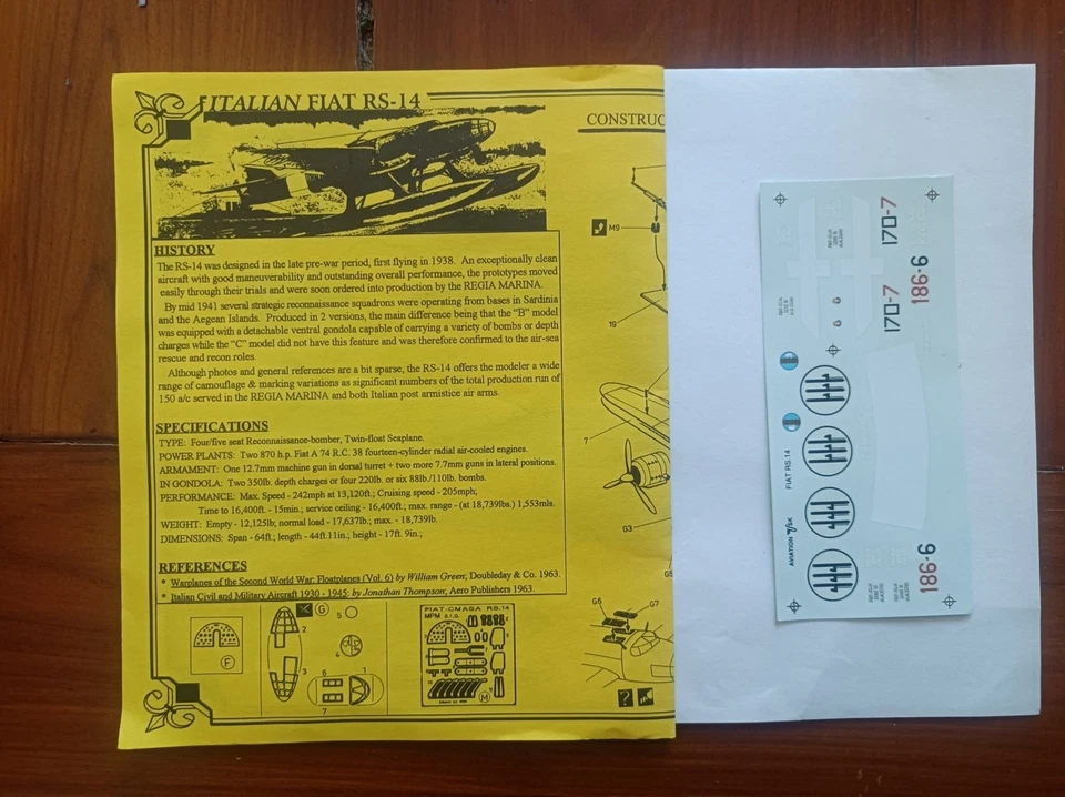 Aviation USK Fiat Rs 14 1/72 Regia Aeronautica - Immagine 3 di 4
