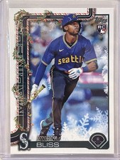 2025 Topps Holiday Ryan Bliss Seattle Mariners RC Rookie Baseball Card #H184