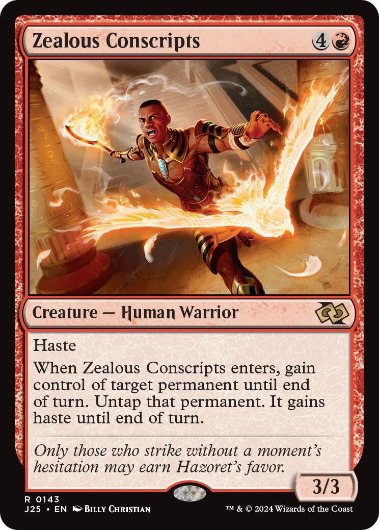 Zealous Conscripts-143-NM-Foundations Jumpstart-Magic