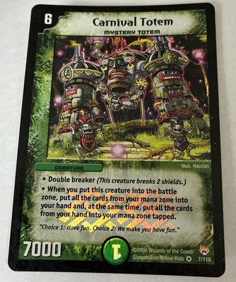 Duel Masters TCG DM-10 Carnival Totem 7/110 Rare Holo Foil WOTC