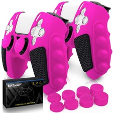 Anti-Slip PS5 Controller Skin, Soft Thicken Non-Slip Studded Silicone Gel Gri...