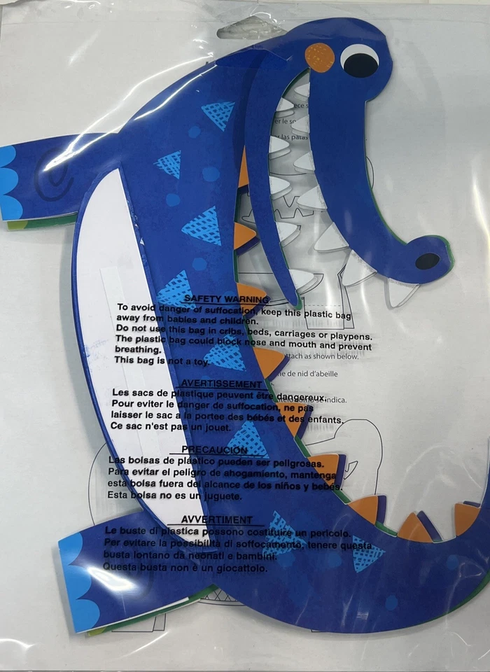 Alligator Party Shaped Honeycomb Centerpiece Set 2 Pack Paper 8.3" x 11.9" - Image 2 of 2