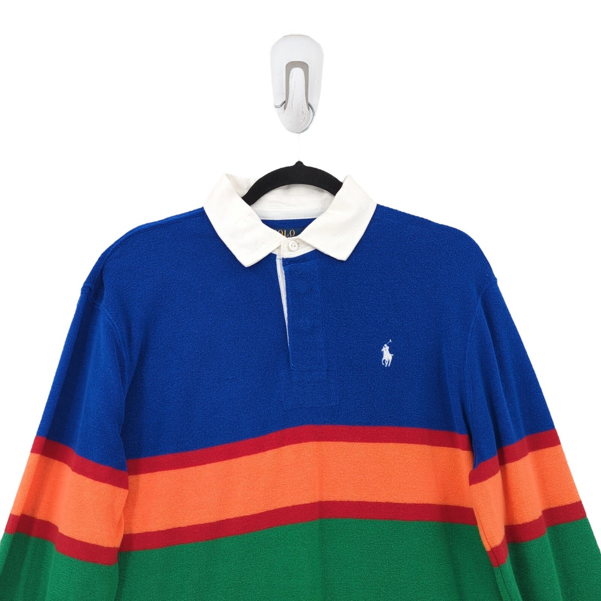 Polo Ralph Lauren Men M Rugby Terry Shirt Sapphire Star