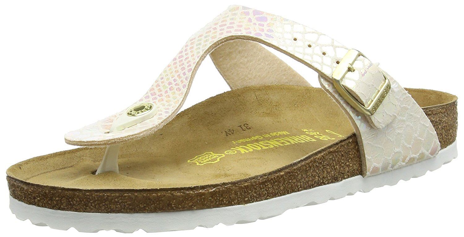 Birkenstock Gizeh Shiny Snake Cream Damenschuhe Synthetic Leder Sandales Schuhes Birkenstock Gizeh Shiny Snake Cream Damenschuhe Synthetic Leder Sandales Schuhes