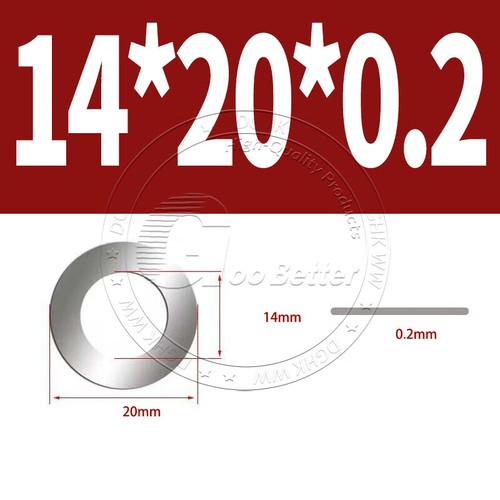 Shim Washers 0.1/0.2/0.3/0.5mm Thick DIN 988 High Quality 304 Stainless Steels - Picture 130 of 239