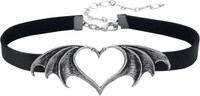 Alchemy Gothic Nocte Amor Choker FledermausflüGel Herz Love Halskette P823