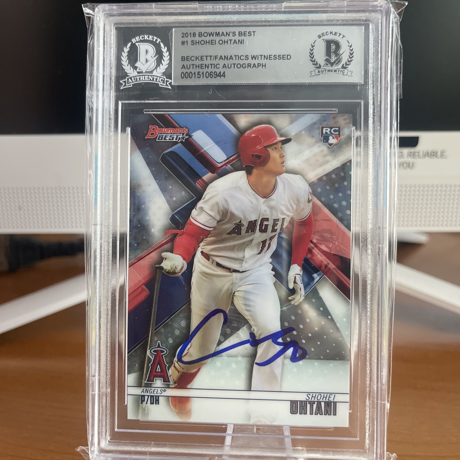 2018 Bowman’s Best Shohei Ohtani RC No.1 Authentic Autograph