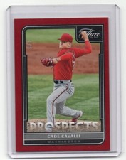 2022 Panini Three and Two Prospect Cade Cavalli Red Base Parallel FOTL 1/6