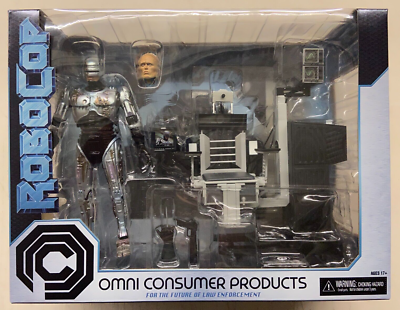 Neca Ultimate Battle Damaged RoboCop Figure w/ Chair MIB - Actor