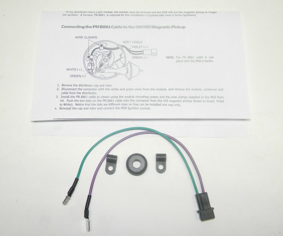 Performance Ignition Module MSD Ignition Box GM HEI Module Bypass Cable Replaces MSD 8861 NEW FREE ...