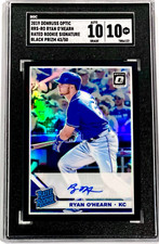 2019 Donruss Optic Ryan O'Hearn BLACK PRIZM /50 SGC 10 w/10 AUTO RC