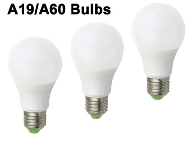 3pcs 60W Equivalent E27 E26 LED 5W A19 A60 12V-24V LED Light Globe Bulb Lamp H