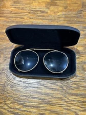 Oval Color Mirror Clip-on Sunglasses