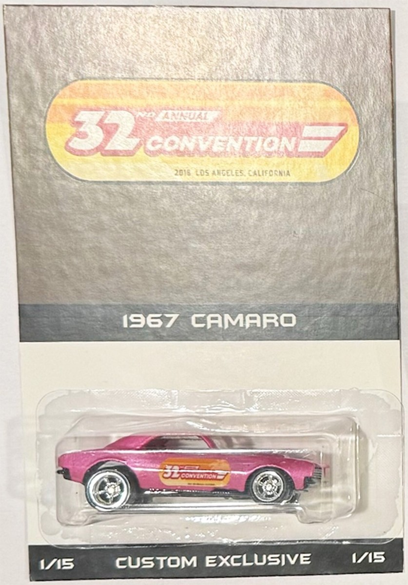 Pink 1967 CHEVY CAMARO CUSTOM Hot Wheels 32nd Annual Convention w