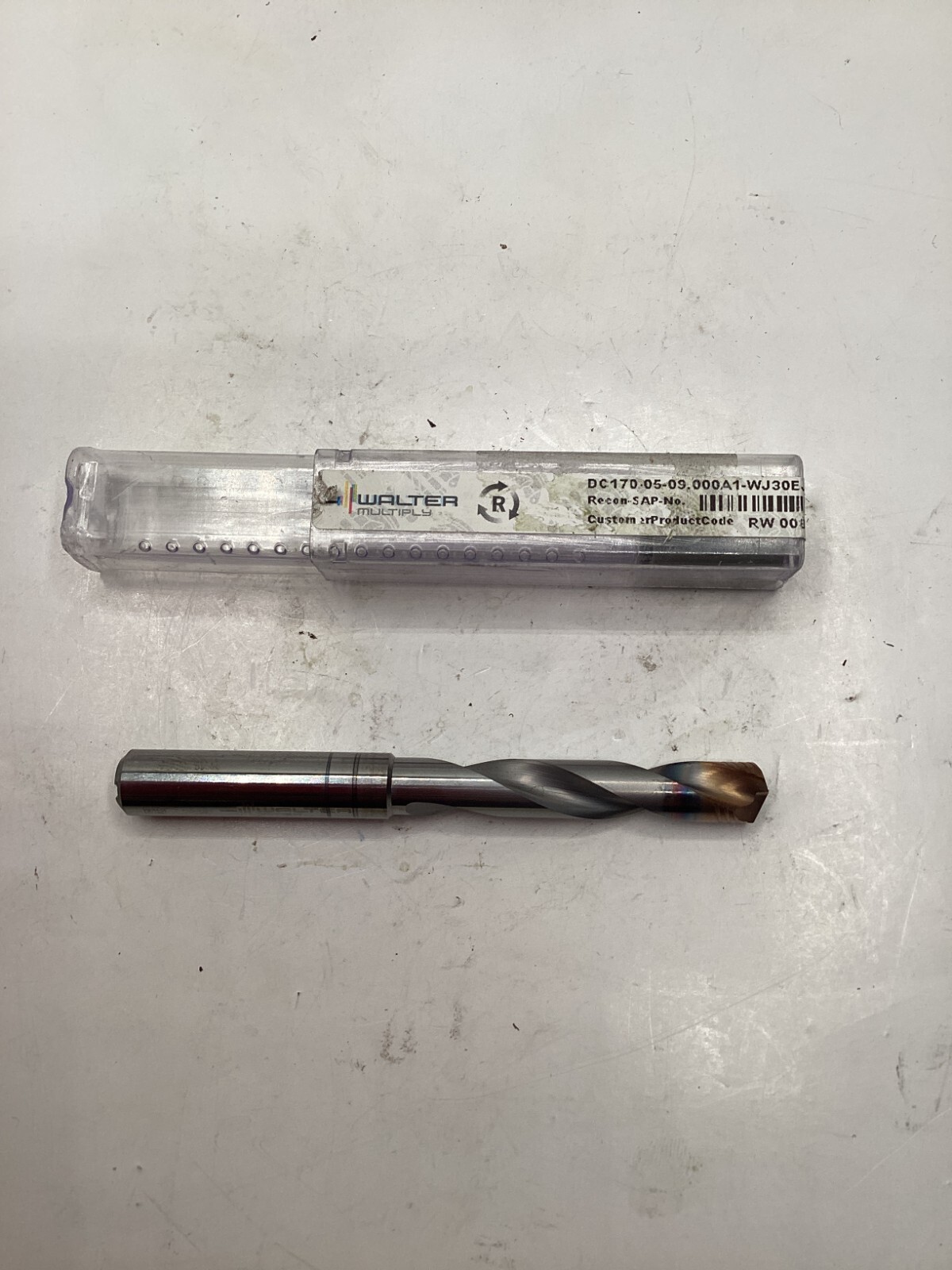 WALTER DC1700509.000A1WJ30EJ Jobber Length Drill Bit, 9 mm Drill Bit