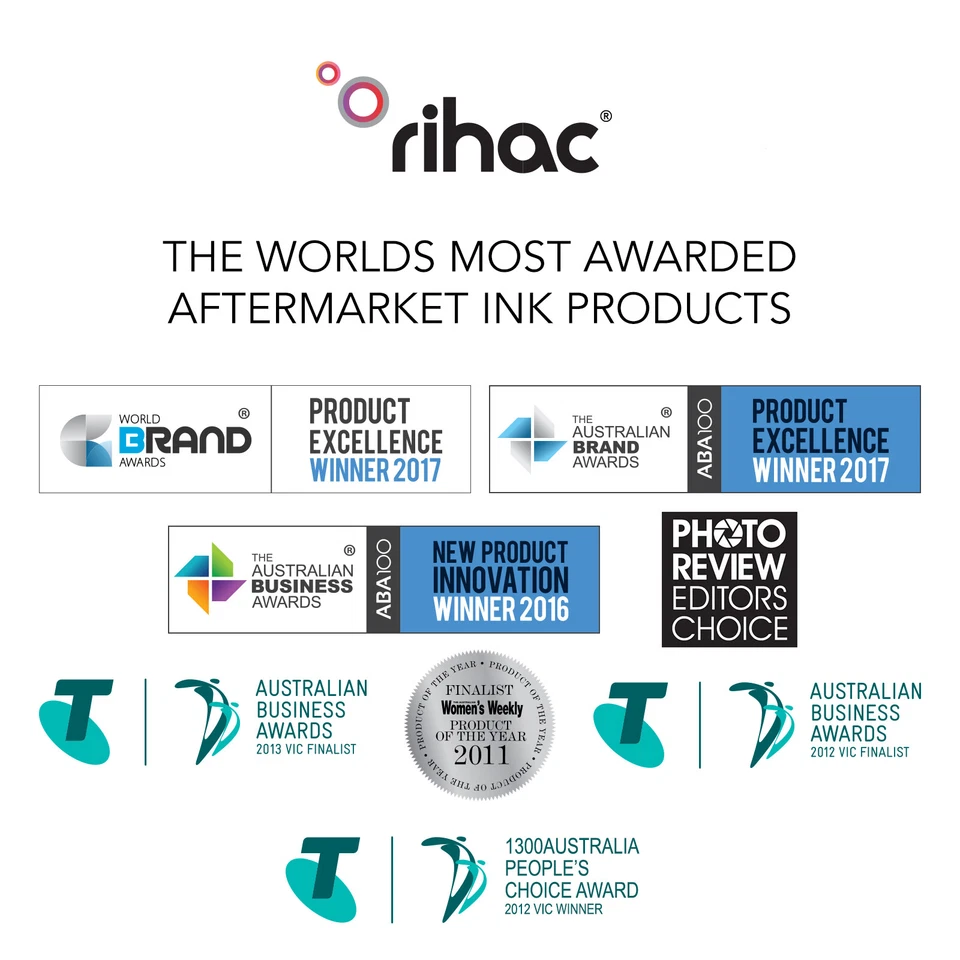 Rihac Pigment Inks for Canon Maxify Printers MB2060 MB2360 MB5060 MB5360 IB4060 - Image 2 of 3